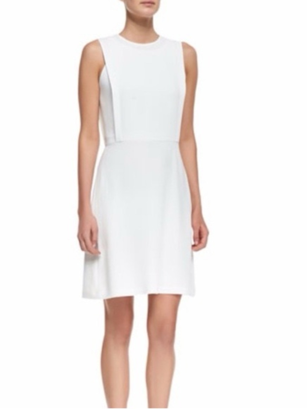 Classic Theory Sleeveless White Dress - Timeless Women's Dress